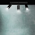Emibig Emibig Boras 3L zwarte plafondspot GU10 met chroom luxe afwerking - Perfecte verlichting voor elke ruimte