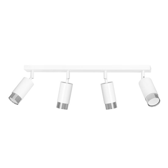 Emibig Emibig Boras 4L ceiling spotlight GU10 white and chrome luxury finish - Ideal for modern interior lighting