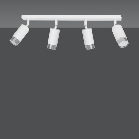 Emibig Emibig Boras 4L spot encastré GU10 blanc et chrome finition luxe - Idéal pour un éclairage moderne