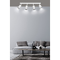 Boras 4L plafondspot GU10 wit en chroom luxe afwerking