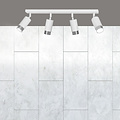 Boras 4L plafondspot GU10 wit en chroom luxe afwerking