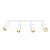 Emibig Boras 4L white with gold finish ceiling spotlight orientable GU10