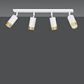 Emibig Emibig Boras 4L white with gold finish ceiling spotlight orientable GU10 - Create a stylish atmosphere in your space