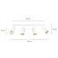 Emibig Emibig Boras 4L white with gold finish ceiling spotlight orientable GU10 - Create a stylish atmosphere in your space