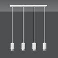 Karlstad 4L hanging lamp white and chrome cylinder GU10
