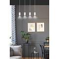 Karlstad 4L hanglamp wit en chroom cilinder GU10