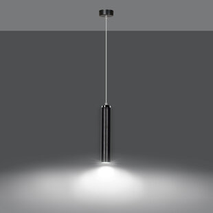 Vaxjo 1L pendant lamp black tube GU10