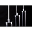 Vaxjo 3L pendant lamp black tubes 3x GU10