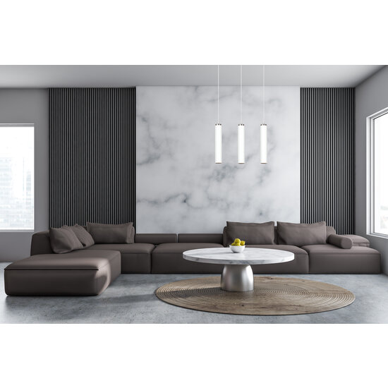 Vaxjo white cylinders 1L pendant lamp GU10