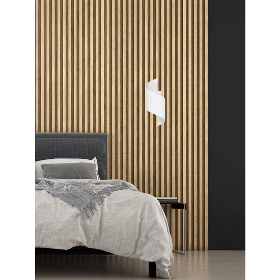 Aplique espiral Lulea blanco G9