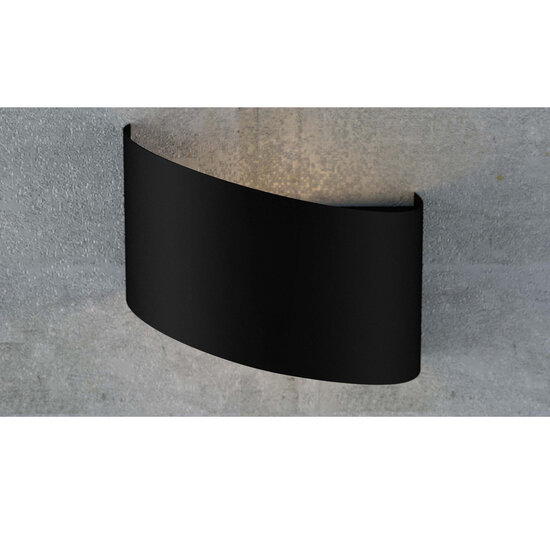 Falun schwarze Wandleuchte G9