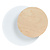 Kalmar white with wood wall lamp circle 1x G9