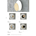 Kalmar wall lamp wood with white circle 1x G9