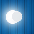 Calmer 2 white circles wall lamp 1x G9