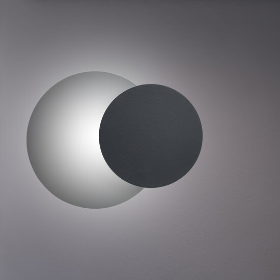 Kalmar 2 black circles wall lamp 1x G9