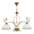 Sundsvall classic hanging lamp white and gold 3x E27