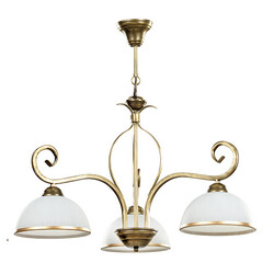 Sundsvall classic hanging lamp white and gold 3x E27