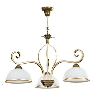 Sundsvall klassieke hanglamp wit en goud 3x E27