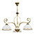 Sundsvall klassieke hanglamp wit en goud 3x E27