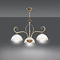 Sundsvall classic hanging lamp white and gold 3x E27