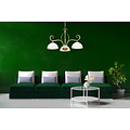 Sundsvall classic hanging lamp white and gold 3x E27