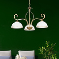 Sundsvall classic hanging lamp white and gold 3x E27