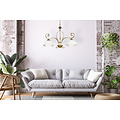 Sundsvall classic hanging lamp white and gold 3x E27