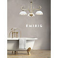 Sundsvall classic hanging lamp white and gold 3x E27