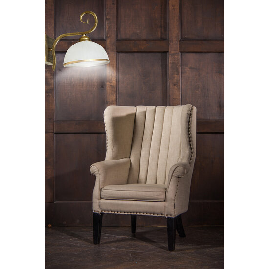 Applique classique Sundsvall blanche et dorée 1x E27