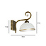 Sundsvall classic wall lamp white and gold 1x E27