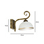 Sundsvall klassieke wandlamp wit en goud 1x E27