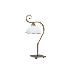 Lampe de table Sundsvall blanc et or classique 1x E27