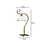 Lampe de table Sundsvall blanc et or classique 1x E27