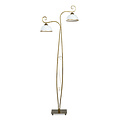 Sundsvall floor lamp classic white and gold 2x E27