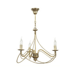 Borlange 3L classic chandelier 3x E14 gold