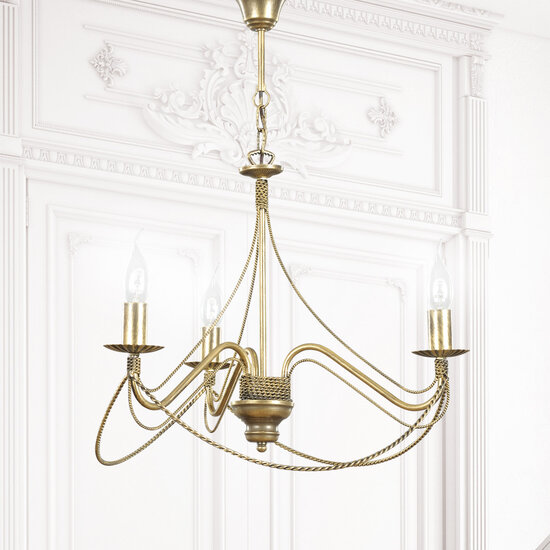 Lustre classique Borlange 3L 3x E14 doré