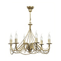 Borlange 6L klassischer Kronleuchter 6x E14 Gold