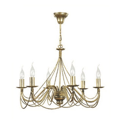 Lustre classique Borlange 6L 6x E14 doré