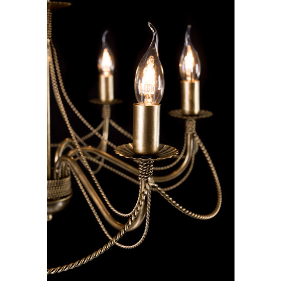 Lustre classique Borlange 6L 6x E14 doré