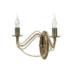 Borlange wall lamp gold 2x E14