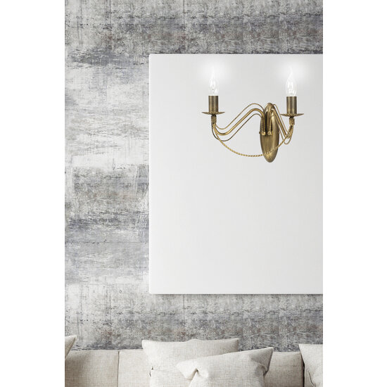 Applique Borlange dorée 2x E14