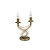 Lampe de table Borlange classique or 2x E14