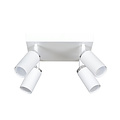 Foco de techo Halmstad blanco 4L orientable con cromo GU10