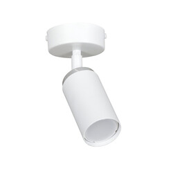Halmstad white 1L ceiling spotlight orientable with chrome GU10