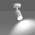 Foco de techo Halmstad blanco 1L orientable con cromo GU10