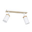 Spot de plafond gu10 orientable Taby 2L blanc et bois