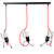 Lund 3x E27 hanging lamp black climbing men