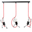 Lund 3x E27 hanging lamp black climbing men