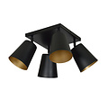 Emibig Emibig Raahe 4L gold and black orientable square ceiling lamp 4x E27 - Ideal lighting for modern interiors