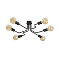 Plafonnier noir Hamina 6L 6x E27